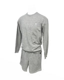 Long Sleeve Sweatshirt and Sweat Shorts Set