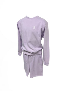 Long Sleeve Sweatshirt and Sweat Shorts Set