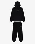 Jet Black Hoodie & Sweat-pant Set